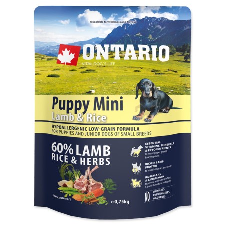 Ontario Puppy Mini Lamb & Rice