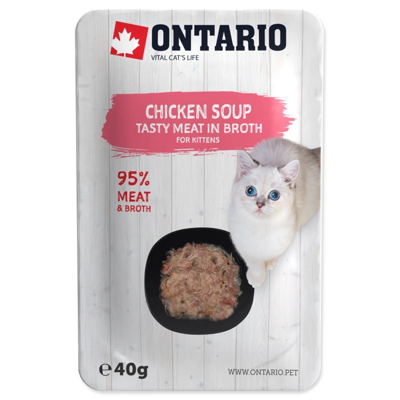 KITTEN CHICKEN TASTY MEAT IN BROTH  40 gr