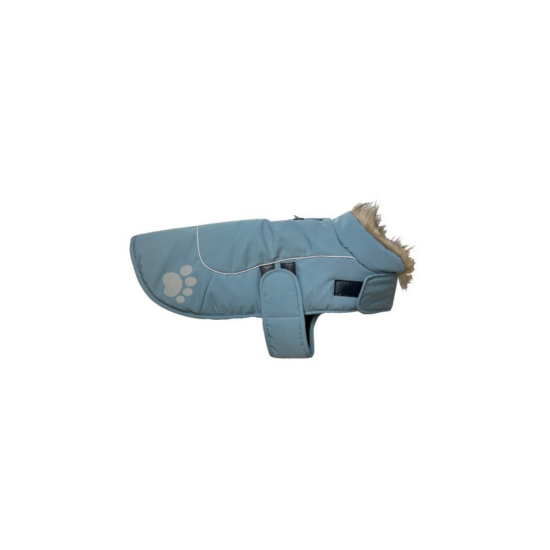 PAW PRINT DOG JACKET SKY BLU